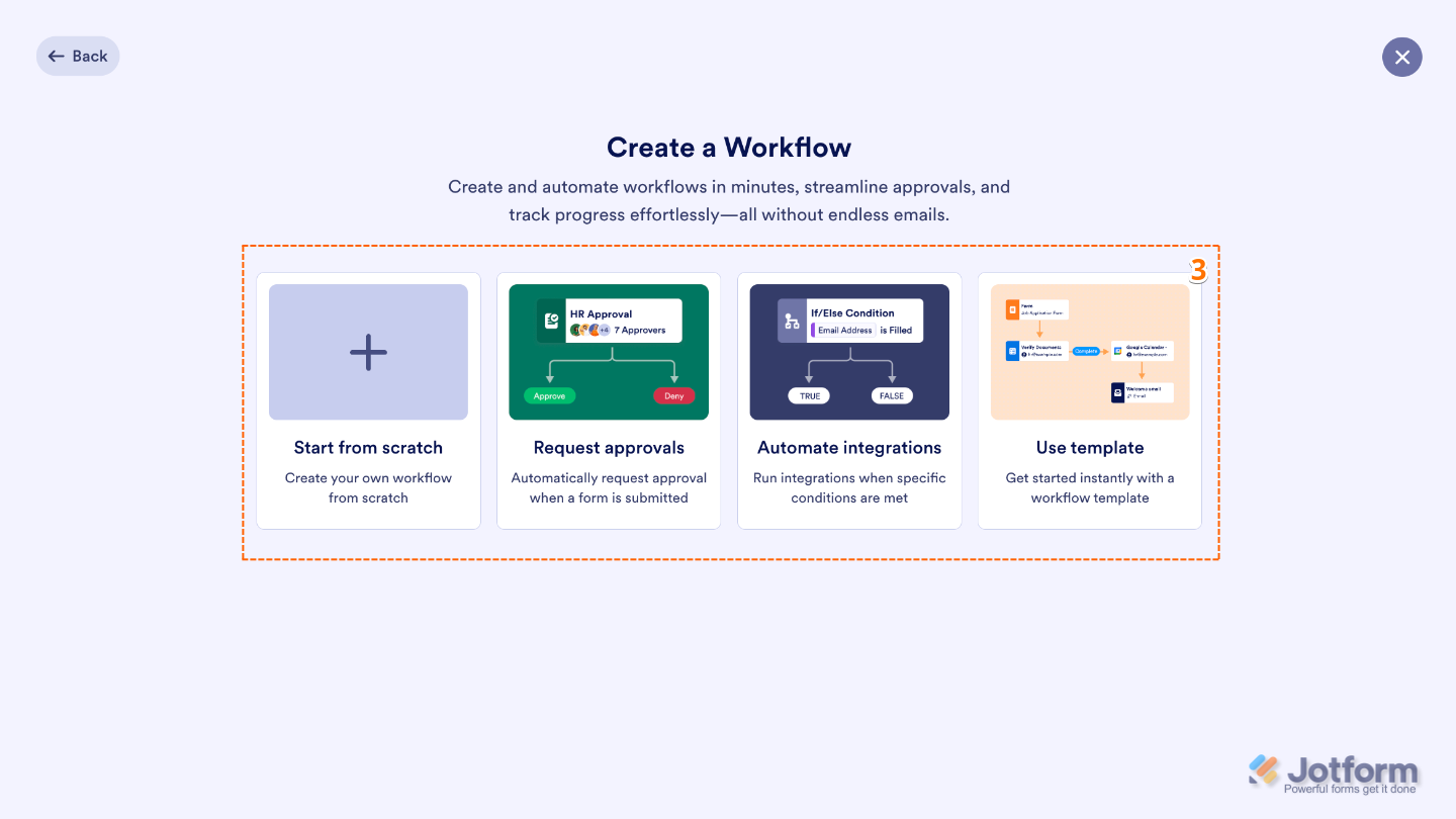 How to Create a Workflow With Jotform Workflows Image-1