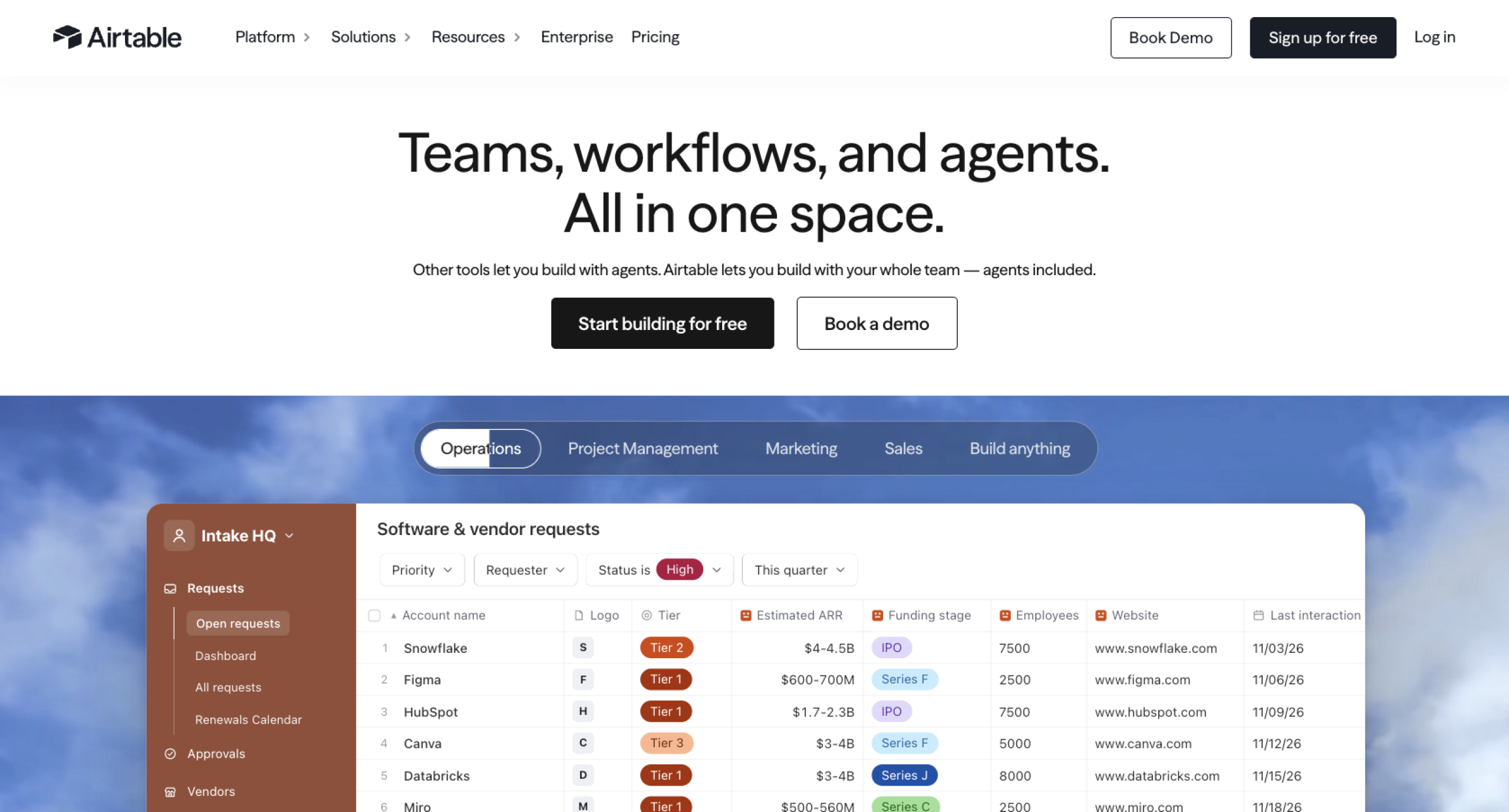 Airtable Landing Page