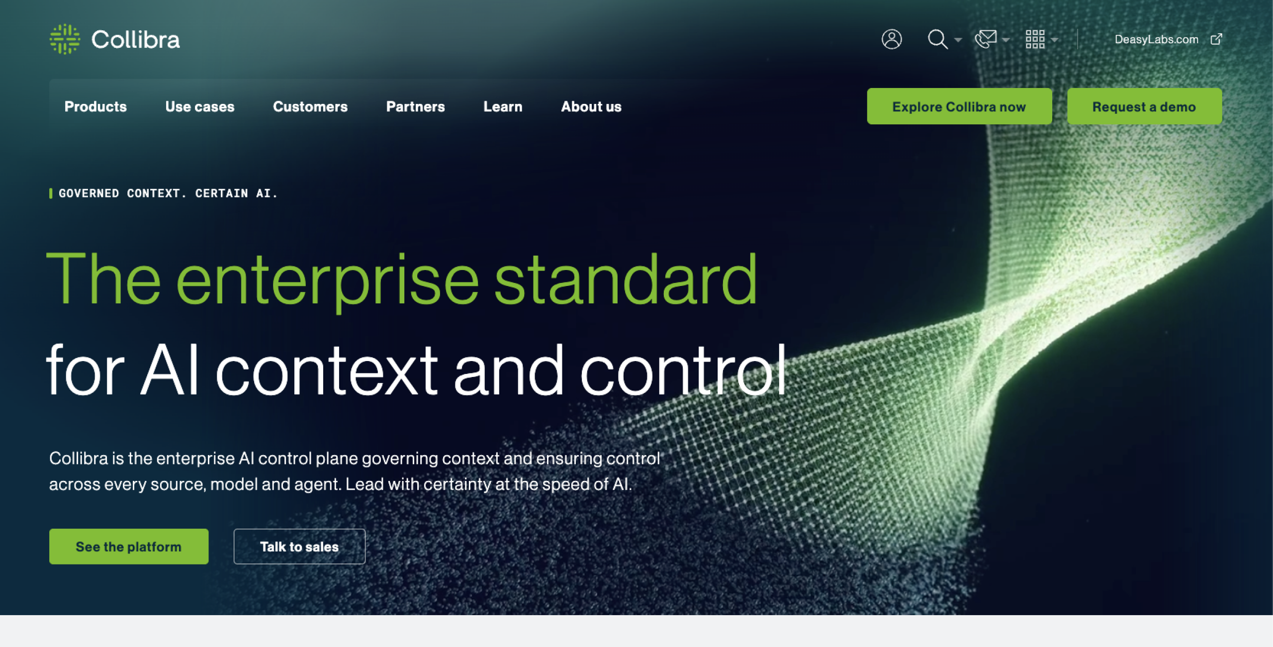 Collibra Landing Page