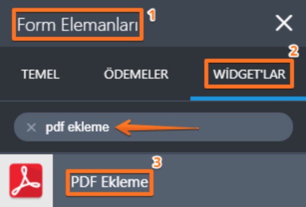 Formunuza PDF Belgesi Ekleme Image-1