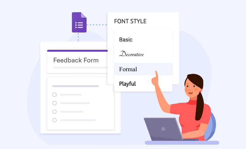 How to change the font in Google Forms