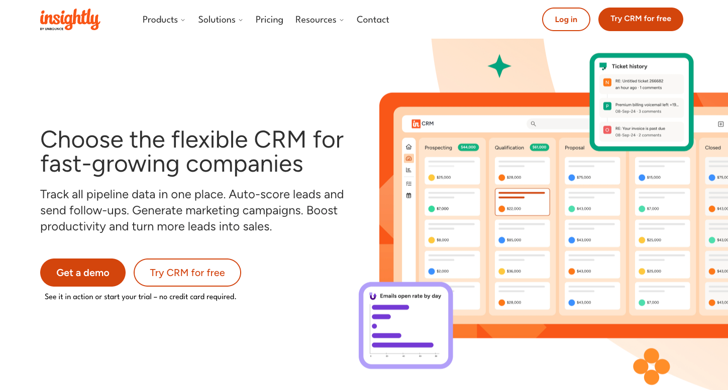 Insightly Landing Page