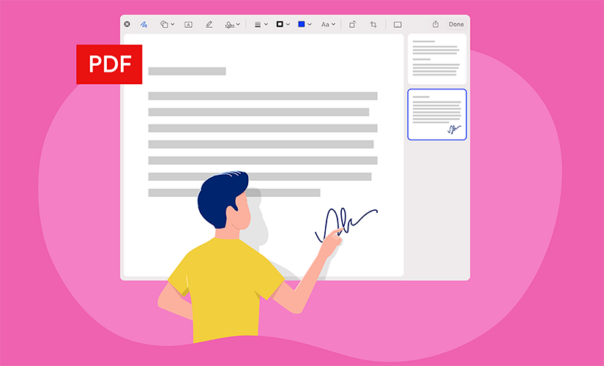 how to insert signature in pdf in preview