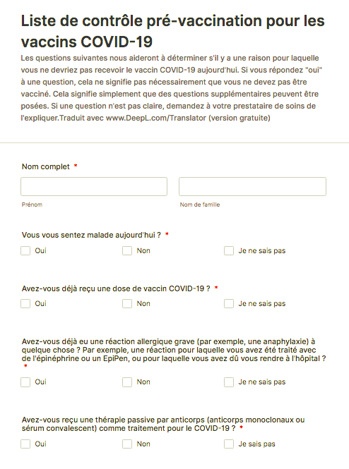 Conseils pour les examens pré-vaccin et la planification de la vaccination Image-1