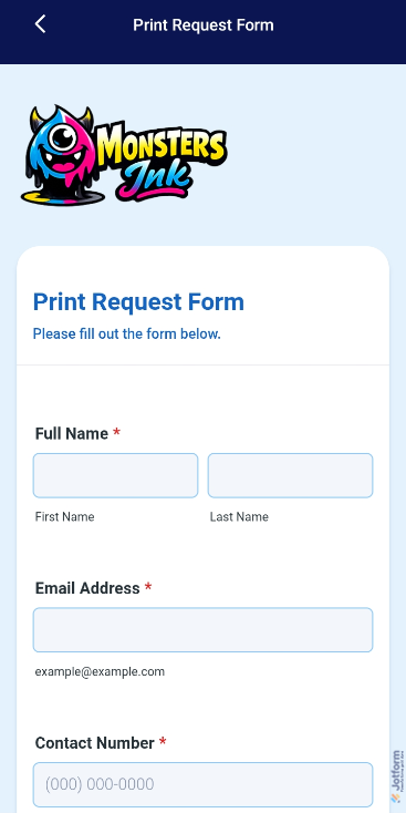Fill out demo form in Jotform Mobile  Forms