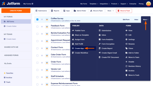 How to Create Apps With Jotform Apps