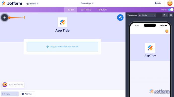 How to Add New Elements in Jotform Apps