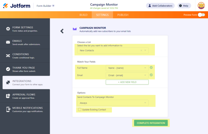 Jotform Enable Fields : How to Enable/Disable Fields Using Conditional ...