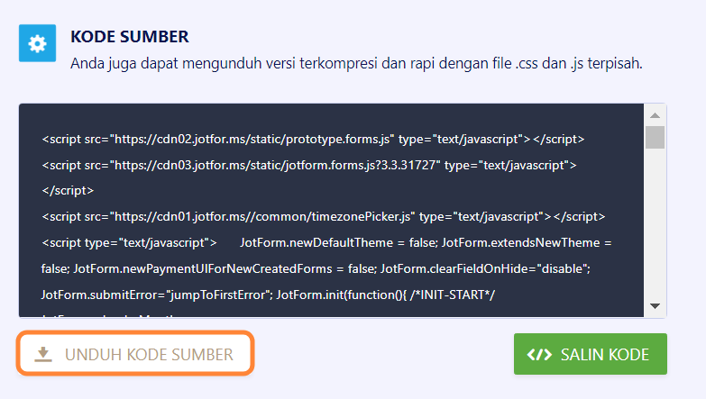 Cara Mendapatkan Kode Sumber Lengkap Formulir Anda