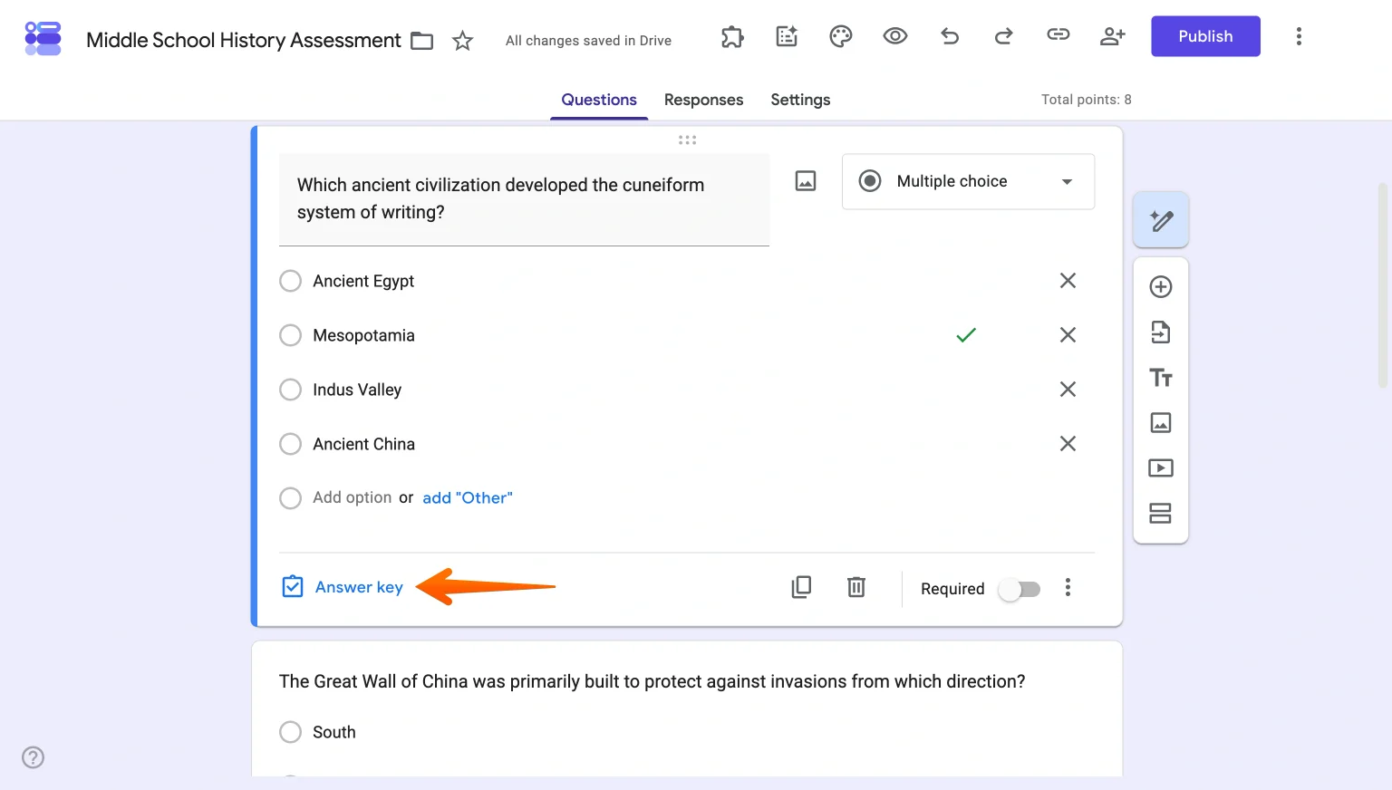 Cara membuat kunci jawaban di Google Forms Image-3