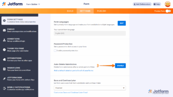 How to Delete Form Submissions Automatically