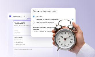 How to set time limits in Google Forms