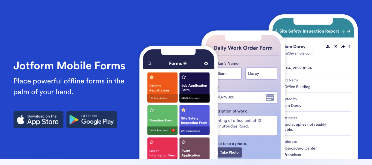 Jotform Mobile Forms Banner