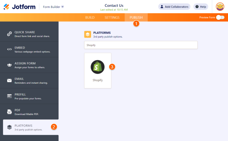 Adding A Form To Shopify Store