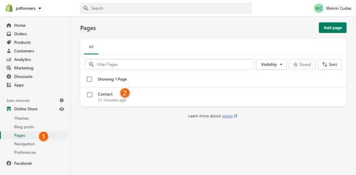 Adding A Form To Shopify Store