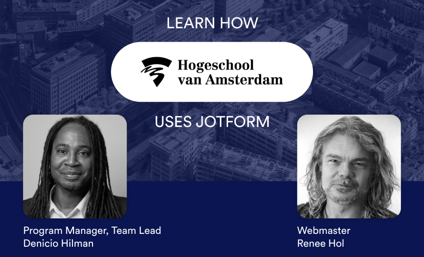 University of Amsterdam Applied Sciences creates custom enrollment experiences with Jotform Enterprise