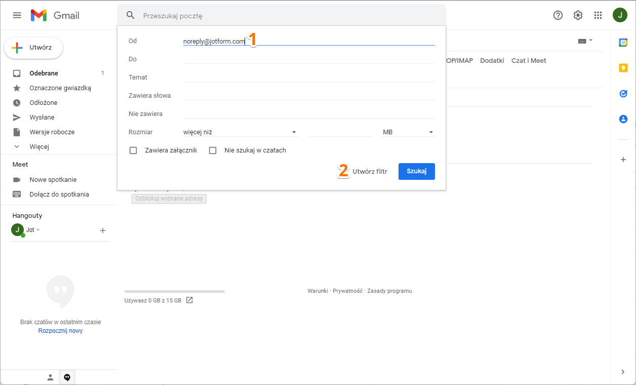 Jak Zapobiec Umieszczaniu E-mailów Jotform w Folderze Spam na Gmailu Image-3