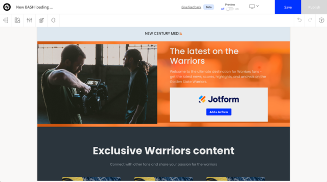 Embed Jotform into the new Unbounce Smart Builder | The Jotform Blog