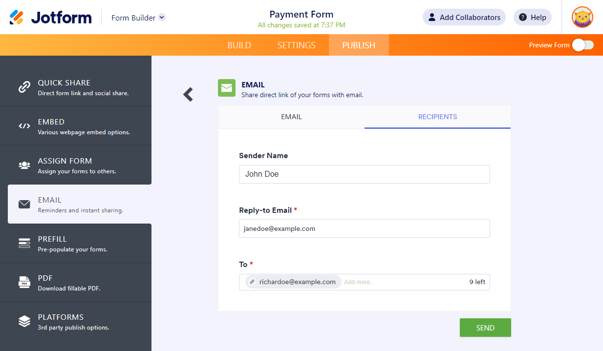 Cara Mengirim Formulir melalui Email Image-3