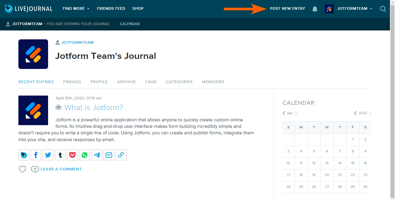 Menambahkan Formulir ke dalam Postingan LiveJournal Image-2