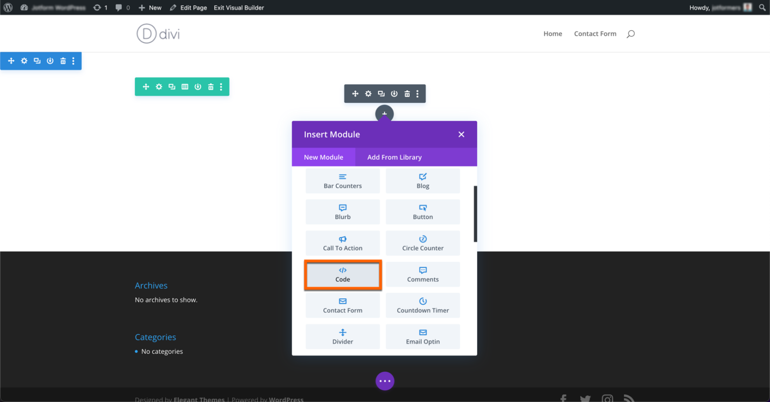 Cara Menambahkan Formulir di Divi Image-2