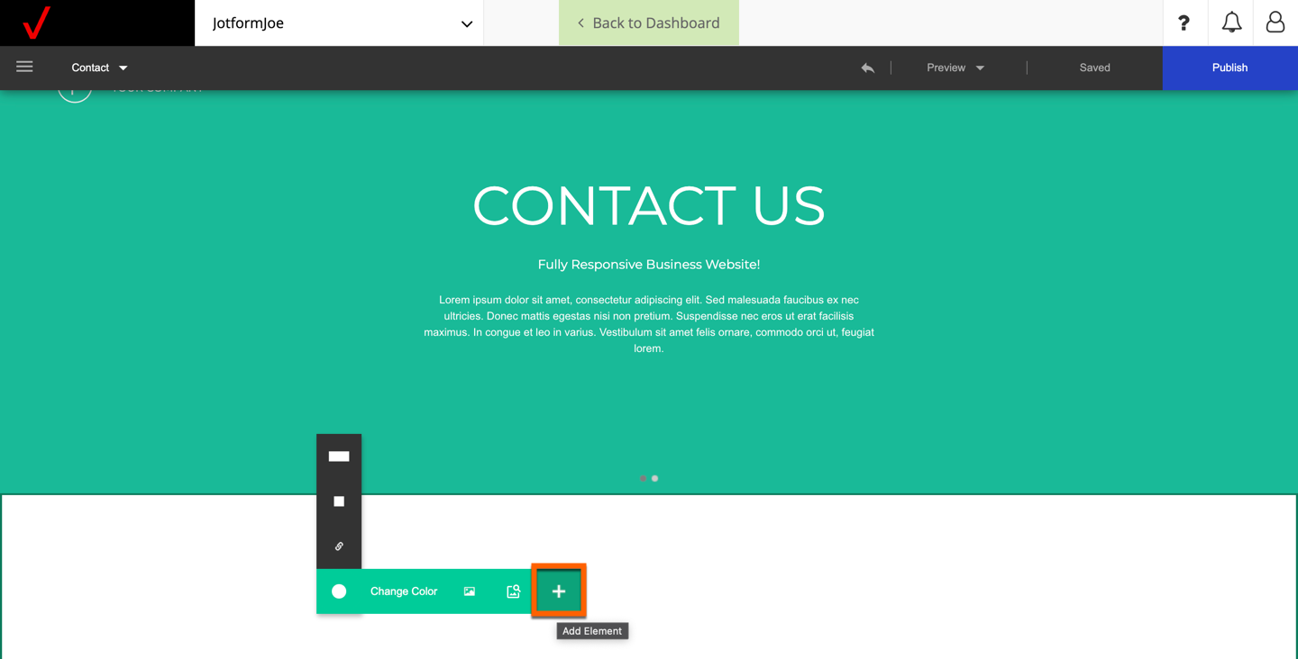 Cara Menambahkan Formulir ke Pembangun Situs Web Verizon Image-3