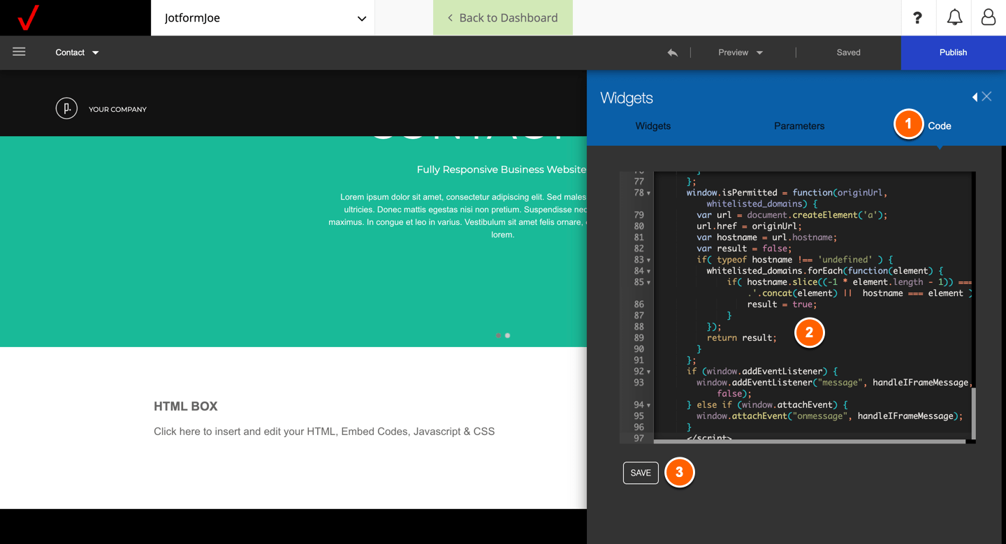 Cara Menambahkan Formulir ke Pembangun Situs Web Verizon Image-6