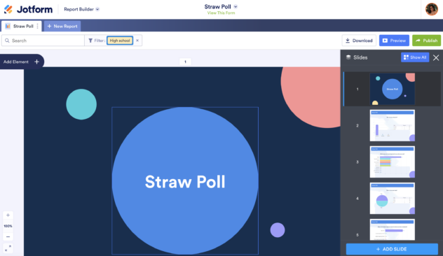 How to create a live dashboard using Jotform Report Builder | Jotform Blog