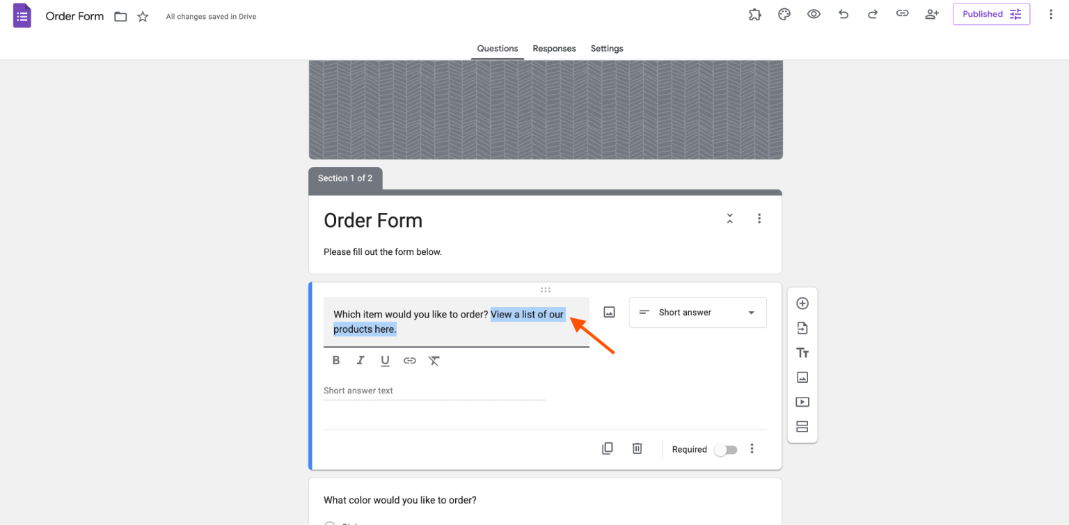 How to add a link to a Google Form | Jotform Blog
