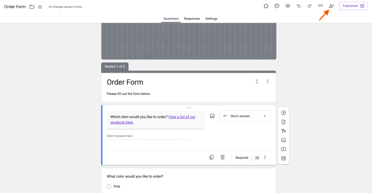 How to add a link to a Google Form | Jotform Blog