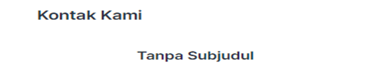 Kontak kami tanpa subjudul