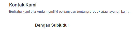 Kontak kami dengan subjudul