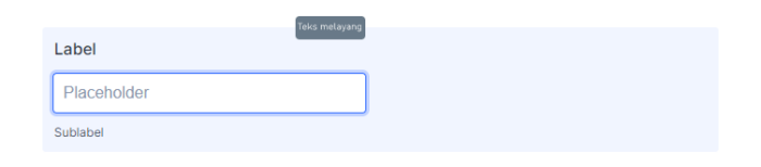 Sub label properti bidang