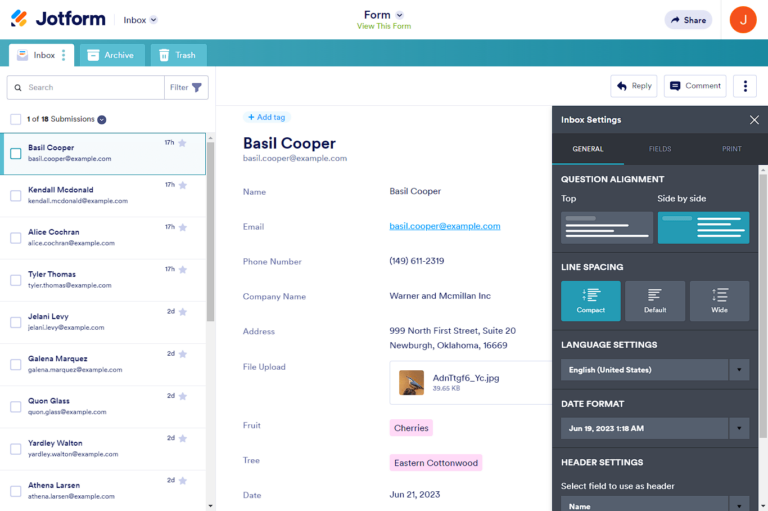 How to Access and Change the Settings of Jotform Inbox