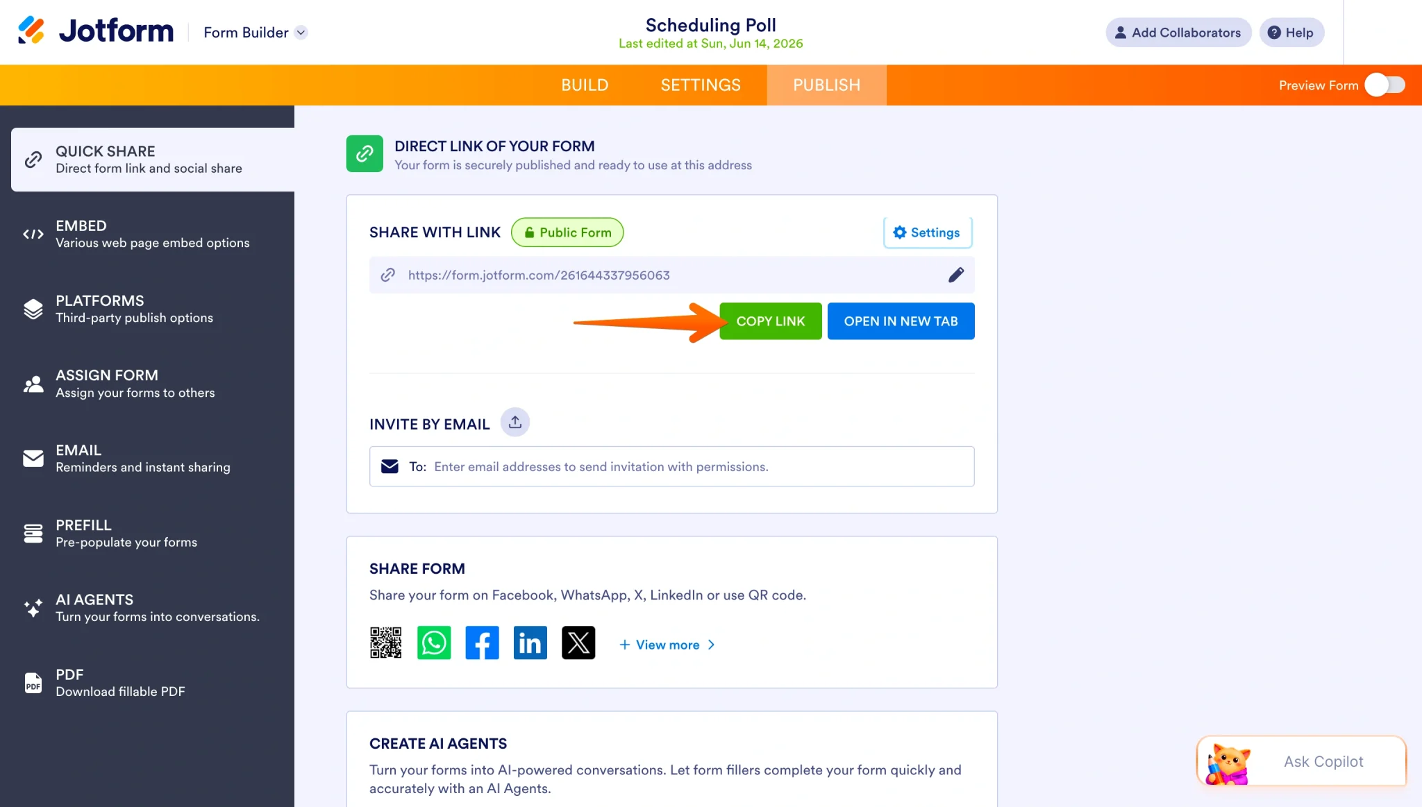 Cara menyematkan Google Form di situs web Anda Image-11