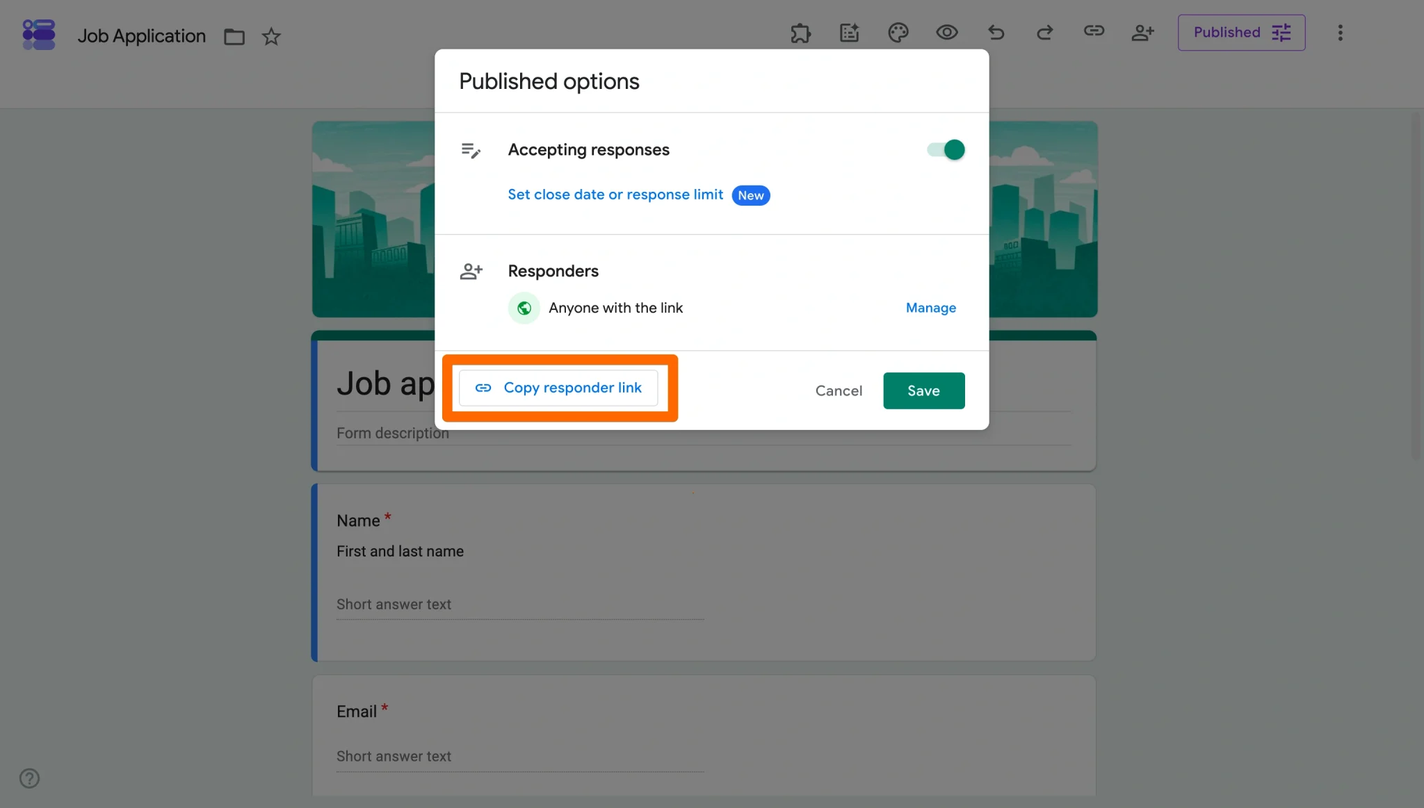 Cara menyematkan Google Form di situs web Anda Image-6