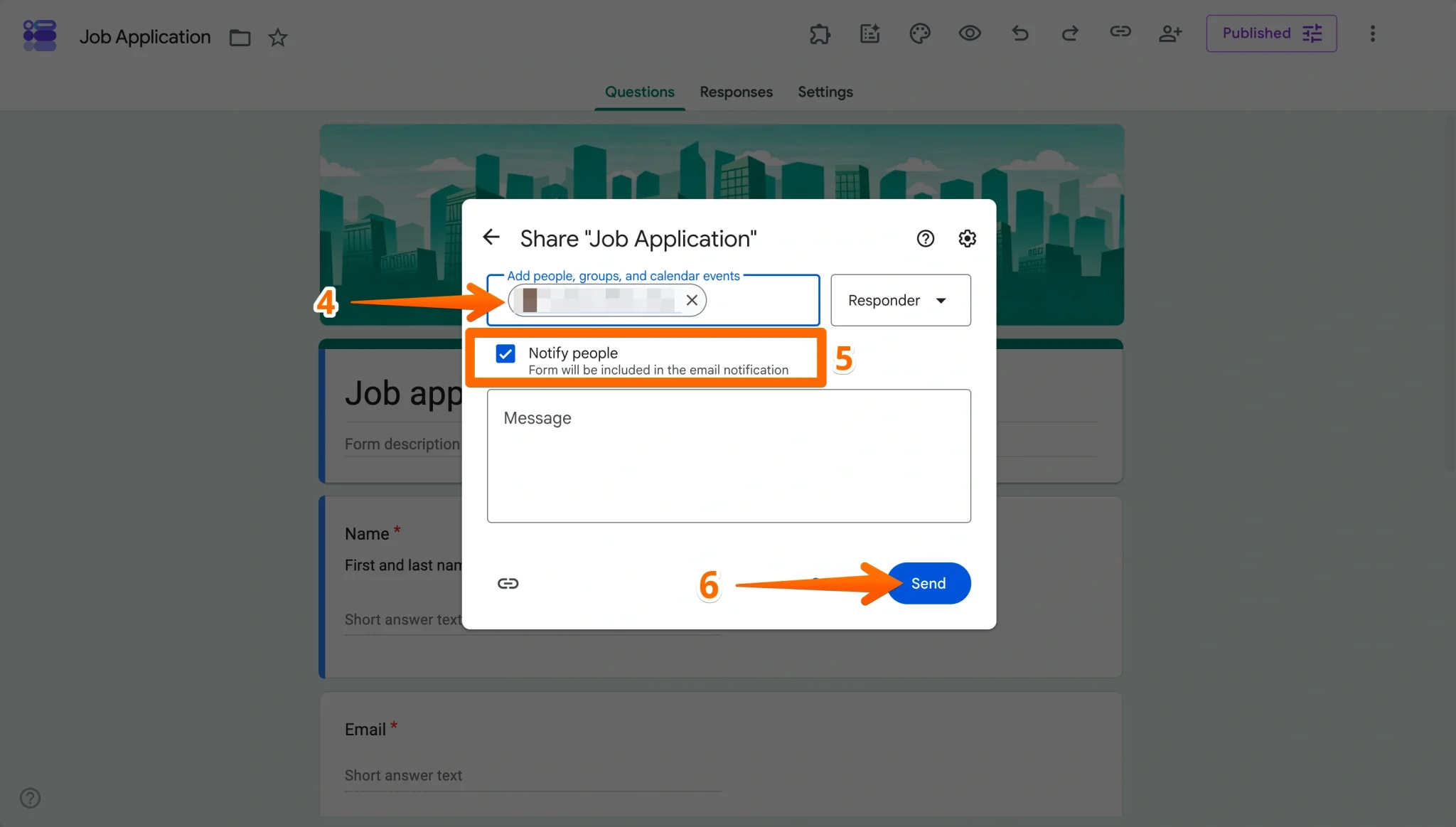 Cara menyematkan Google Form di situs web Anda Image-4