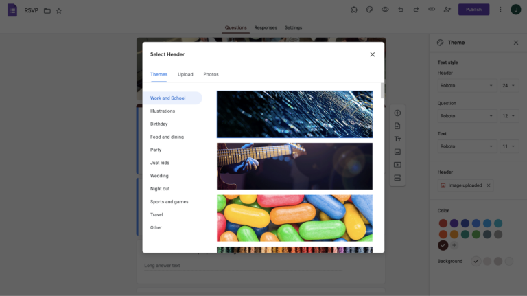 How to make a header image for Google Forms: Ideal image size and ...
