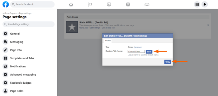 Adding a Form to Facebook Using Custom Iframe App