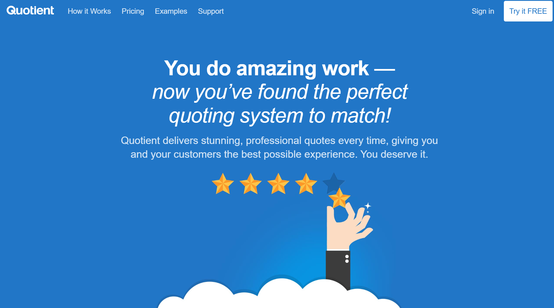 Quotient Landing Page