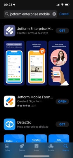 How to use Jotform Enterprise Mobile