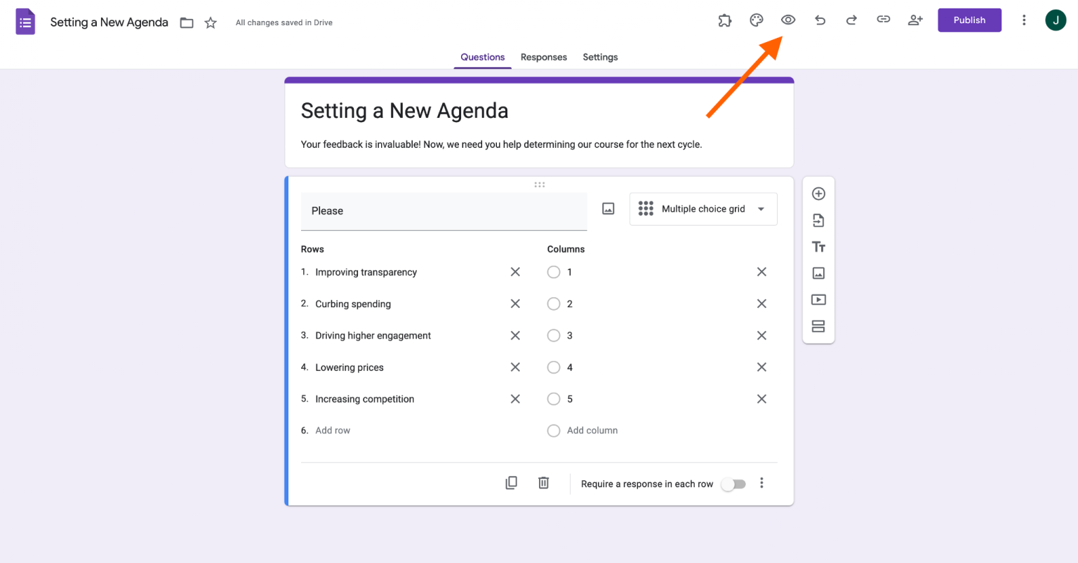 How to add ranked choices in questions in Google Forms | Jotform Blog