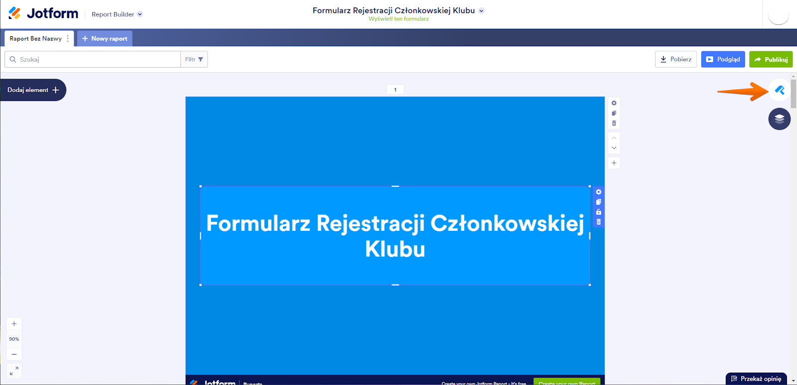 Dodaj logo, by spersonalizować raport Image-3