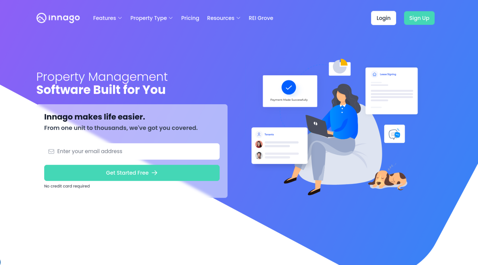 Innago Landing Page
