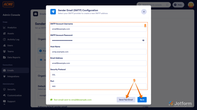 How to Add a Server Wide Custom Sender Email by SMTP