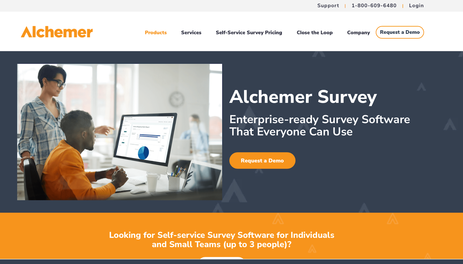 alchemer landing page