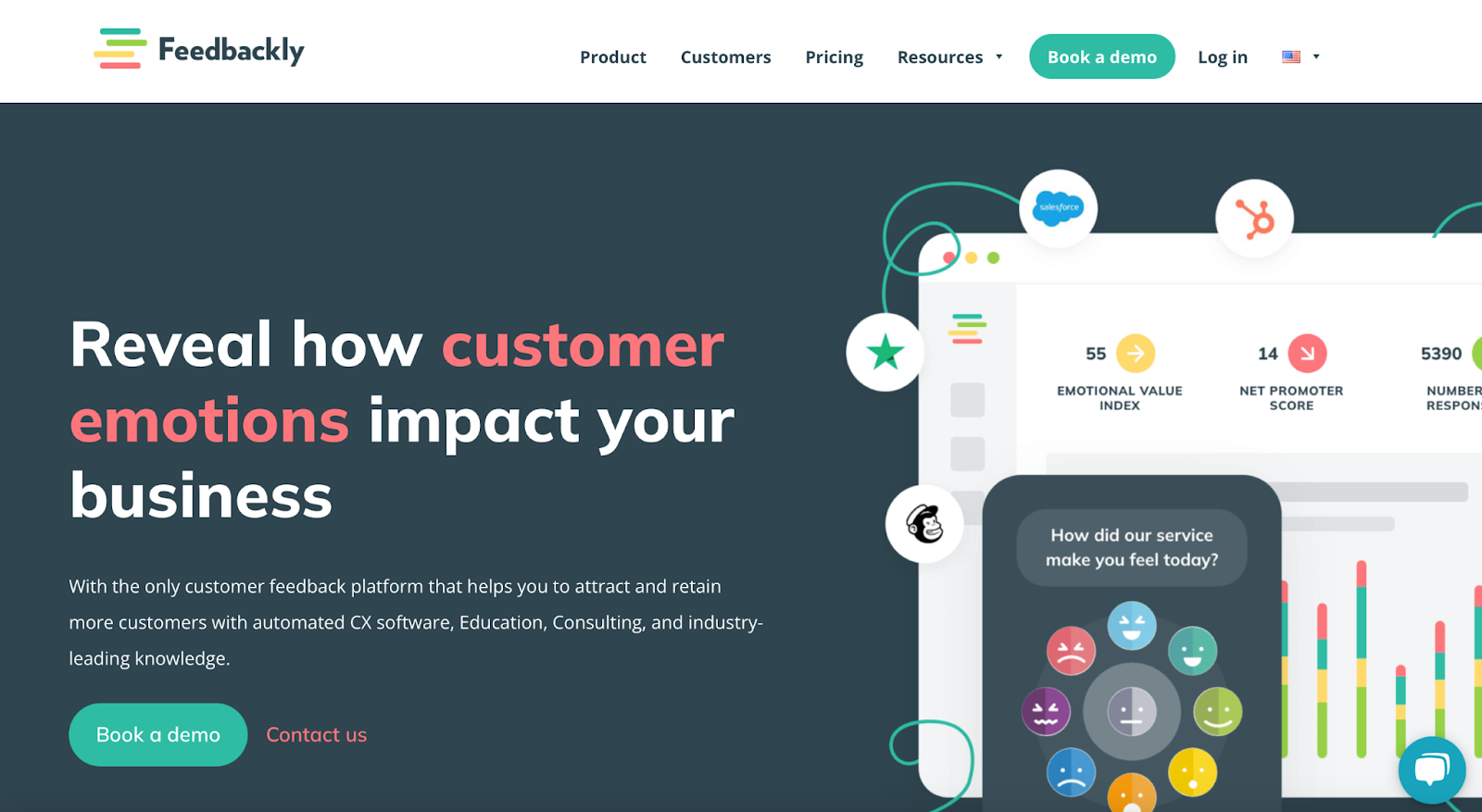 feedbackly landing page