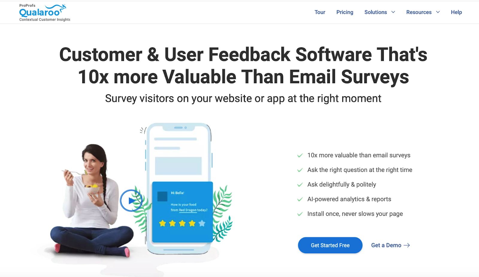 qualaroo landing page