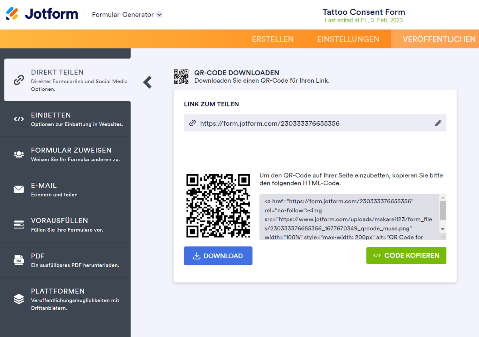 So erstellen Sie einen QR-Code für ein Google-Formular | The Jotform Blog