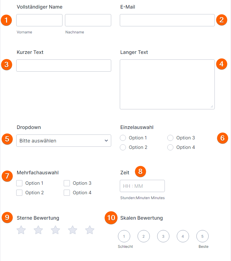 Wie Sie das Widget Tabelle in Formular verwenden Image-1
